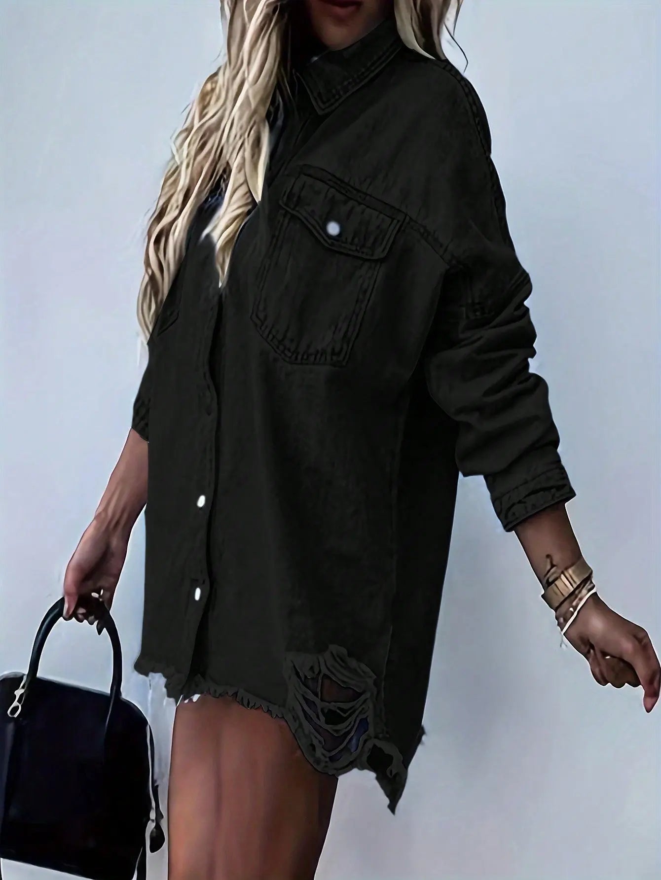 A Multifunctional Denim Jacket For Women's Denim Clothing Lady T Fashions