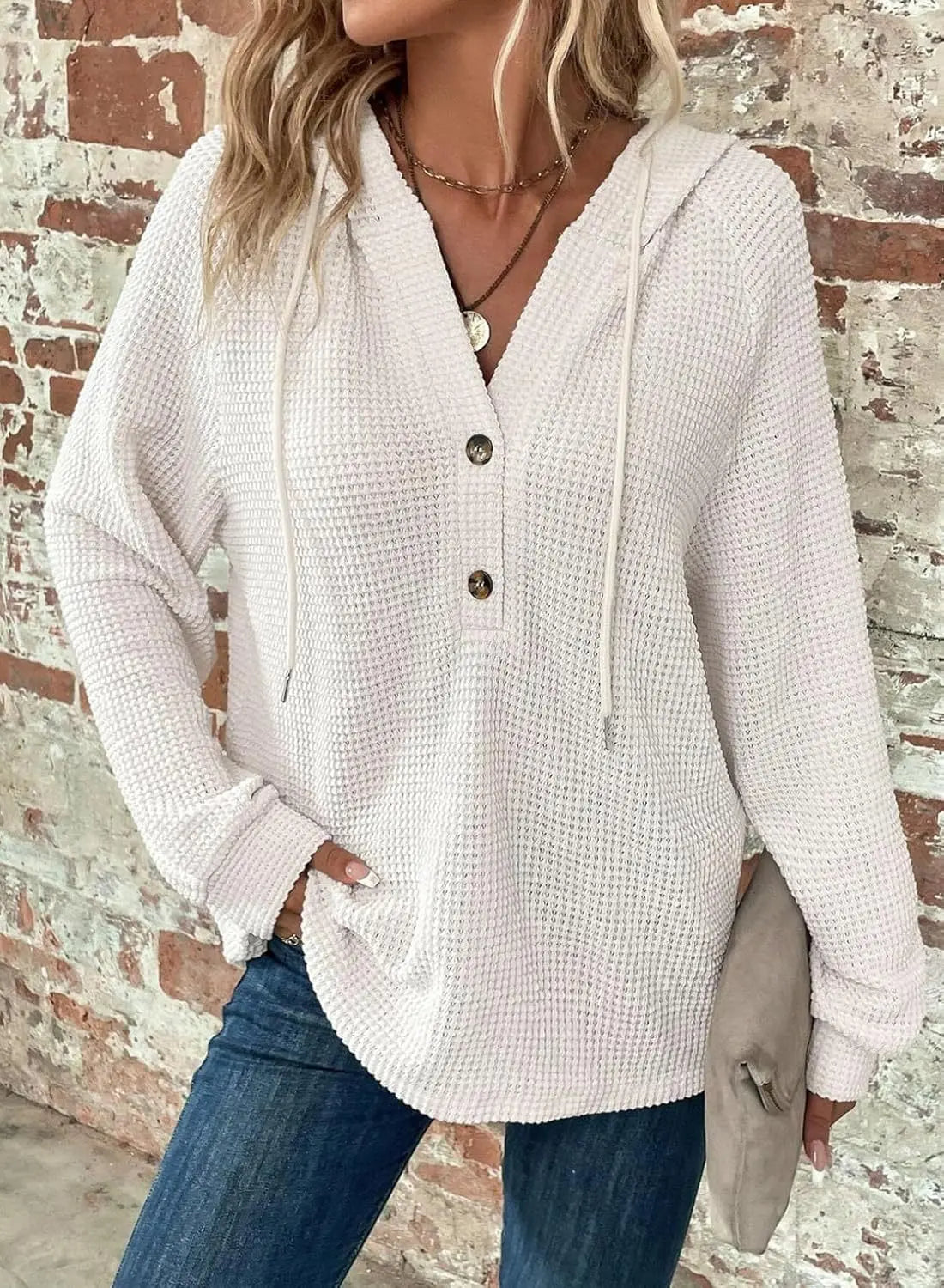 V-neck Long Sleeve Pullover Leisure Sports Sweater Lady T Fashions