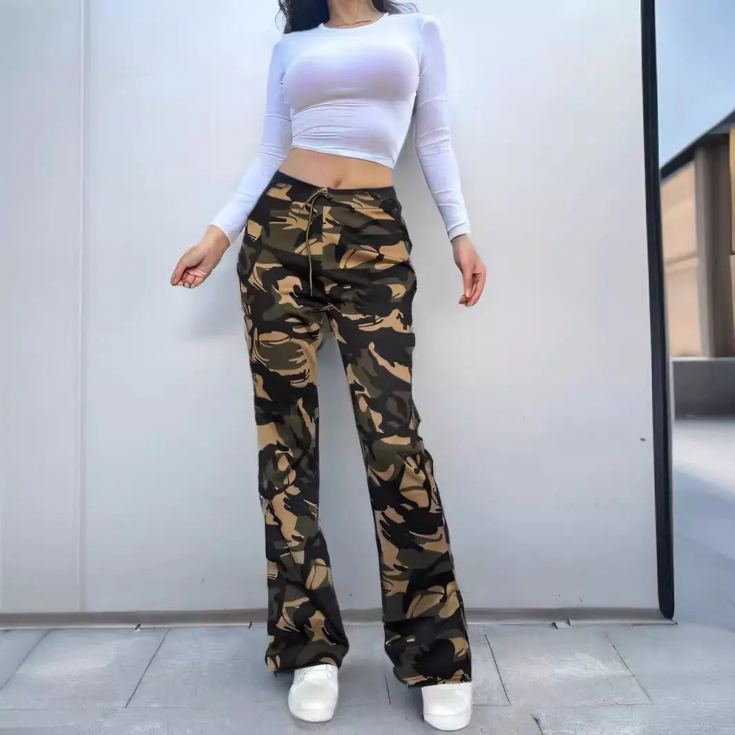 Split Trousers Street Trend Women's Casual Pants Lady T Fashions