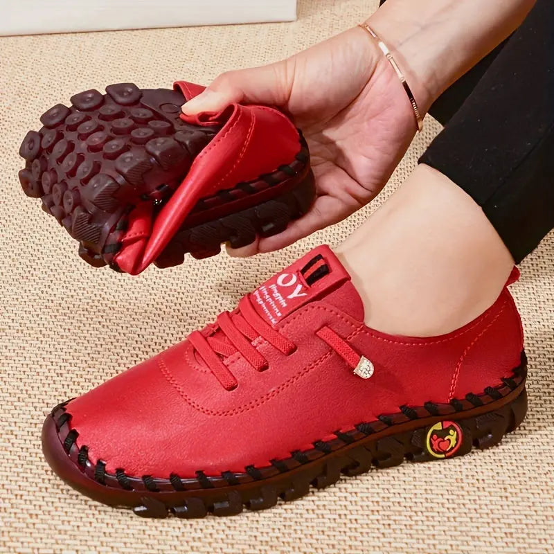 Comfortable Chic - Women's Oxfords - Handmade, Breathable, Lightweight, Non Slip, Lace Up, Slip On, Soft Insoles, Easy Walking Shoes for Everyday Wear Lady T Fashions