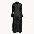 Womens Casual Button Down Denim Maxi Dress Long Sleeve Long Jean Dresses With Pockets Lady T Fashions
