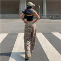 Slimming Casual Pants Hip Hop Retro Street Multi-pocket Camouflage Cargo Pants For Women Y2k Hip-hop Cargo Grunge Baggy Trousers Lady T Fashions