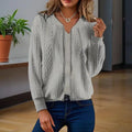 Women's Solid Color Jacquard Short Sleeve Casual Jacket Baseball Collar With Zipper Spring & Fall Lightweight Outerwear Lady T Fashions