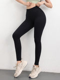 High Waist Yoga Pants For Women, Seamless, Scrunch Butt, Elastic, Ultra-Soft Comfort Fit, Solid Color Sports Leggings Lady T Fashions