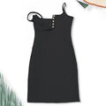 Sexy Womens Strapless Pleated Mini Dress Tight-Fitting V-Neck Sleeveless Dress For Weddings, Parties & Clubs Lady T Fashions