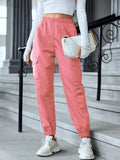 Multi-Color Casual Working Pants Multi-pocket Skinny Pants Lady T Fashions