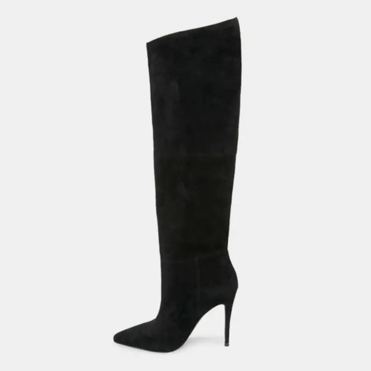 Stiletto Heels Pleated High Over The Knee Boots Lady T Fashions