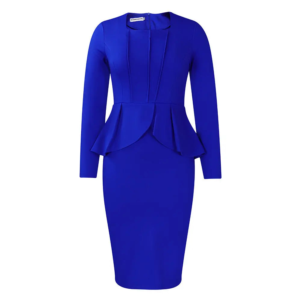 Elegant Flounced African Dress Women Lady T Fashions