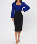 Ladies' Elegant Temperament Versatile Solid Color Long Sleeved Shirt Top Lady T Fashions