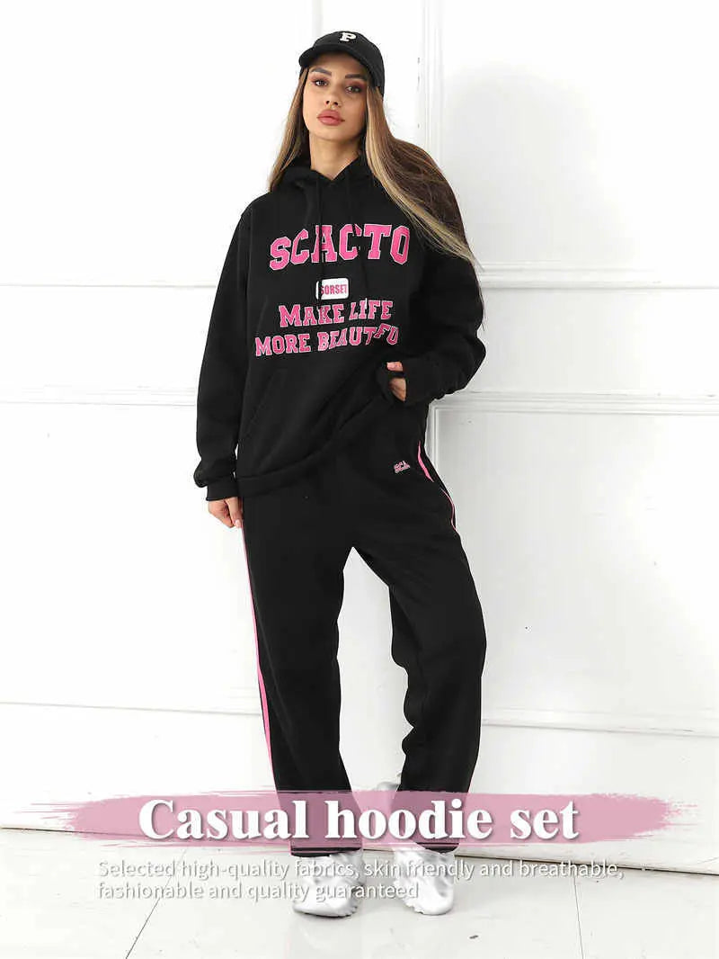 Women's Fashion Casual Printed Top Pants Set Lady T Fashions