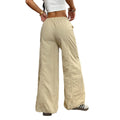 Casual Simple Drawstring Straight-leg Trousers Lady T Fashions