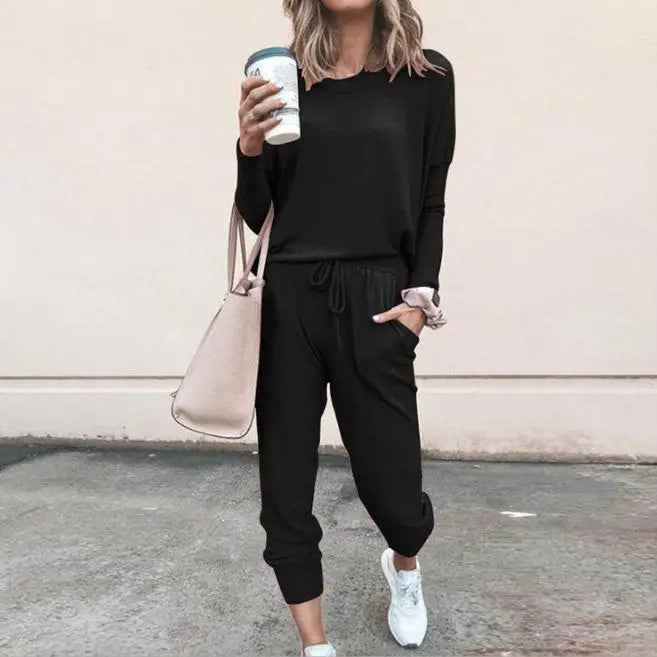 Two-piece Long Sleeved Harem Pants Lady T Fashions