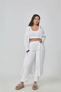 Cozy Pajama Set, 3 Piece Lounge Set, Cute Loungewear, Warm Suit Sets, Matching Set, Lounge Set, 3 Piece Pant Sets, Women Winter Dress Lady T Fashions