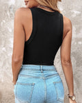 Round Neck Vest With Bra Summer Solid Color Bottom Sleeveless Top Womens Clothing Lady T Fashions