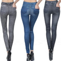 High Waisted Jeggings - Denim Leggings Lady T Fashions
