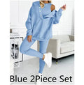 Women's Solid Color Vest Hoodie And Pants Set Lady T Fashions