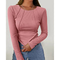 Women Long Sleeve T Shirts Crewneck Slim Fit Tops Going Out Fall Fashion Basic Tee Lady T Fashions