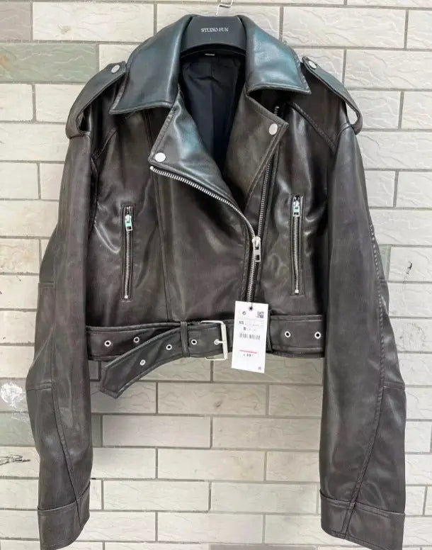 Jacket Motorcycle Clothing Short Coat Lady T Fashions