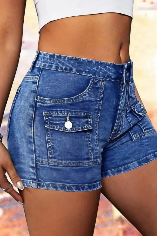 Women's High-Waist Side-Button Jeans, Wide-Leg Full-Length Jeans With A Minimalist Waistband-less Cut, Vintage-Wash Denim For All Seasons Forbidden Platform - Temu Lady T Fashions