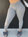 Plus Size New Fashion Tight Casual Bottoming Solid Color Women's Trousers Lady T Fashions